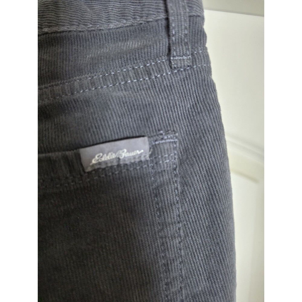 Eddie Bauer Womens Grey Corduroy Pants Boyfriend Slim T 30x30 - Picture 11 of 12